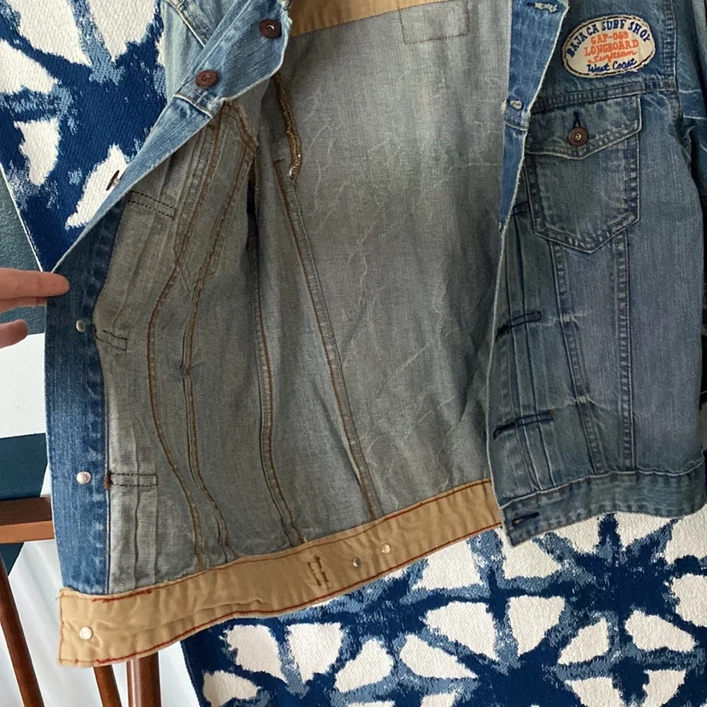 Gap denim surf patchwork jacket - Picture 9 of 16